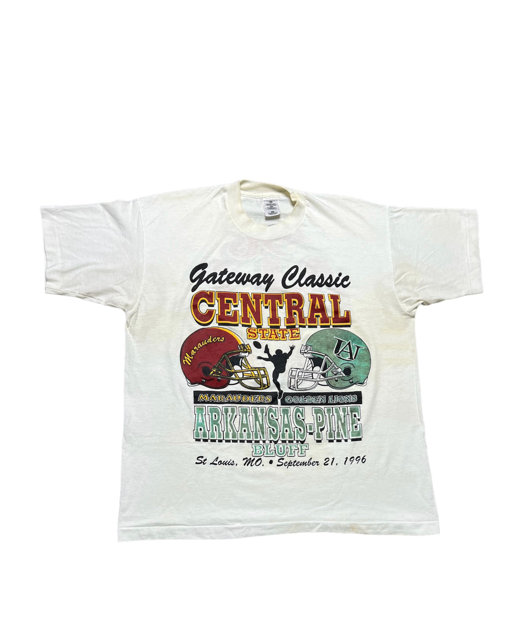 Vintage 1996 Gateway Classic Central State University Vs University Arkansas Pine Bluff Shirt